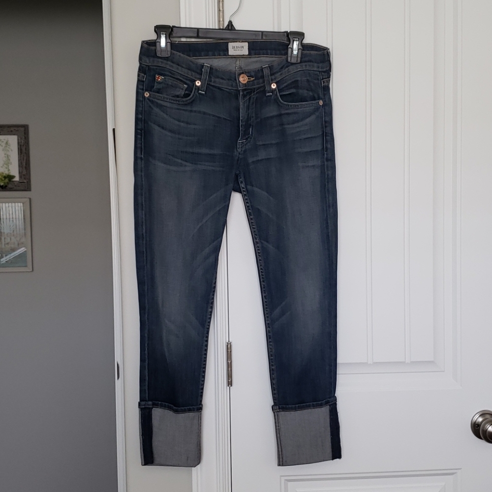 Medium Wash Hudson Jeans Crops